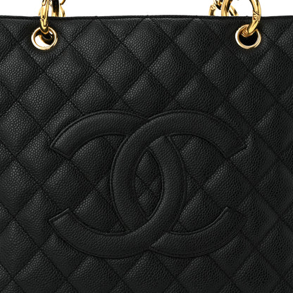 Chanel Caviar Quilted Grand Shopping Tote GST Black 8 of 11