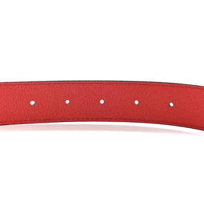 Louis Vuitton Calfskin Monogram 30mm LV Initiales Reversible Belt 75 30 Coquelicot 4 of 7