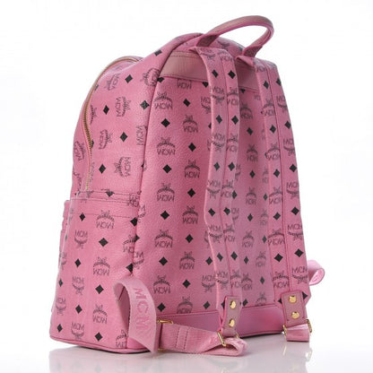 MCM Visetos Medium Sprinkle Stud Stark Backpack Pink 2 of 14