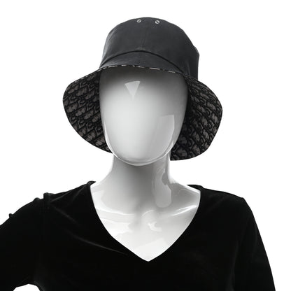 Christian Dior Oblique Reversible Teddy-D Brim Bucket Hat 58 Black 4 of 15