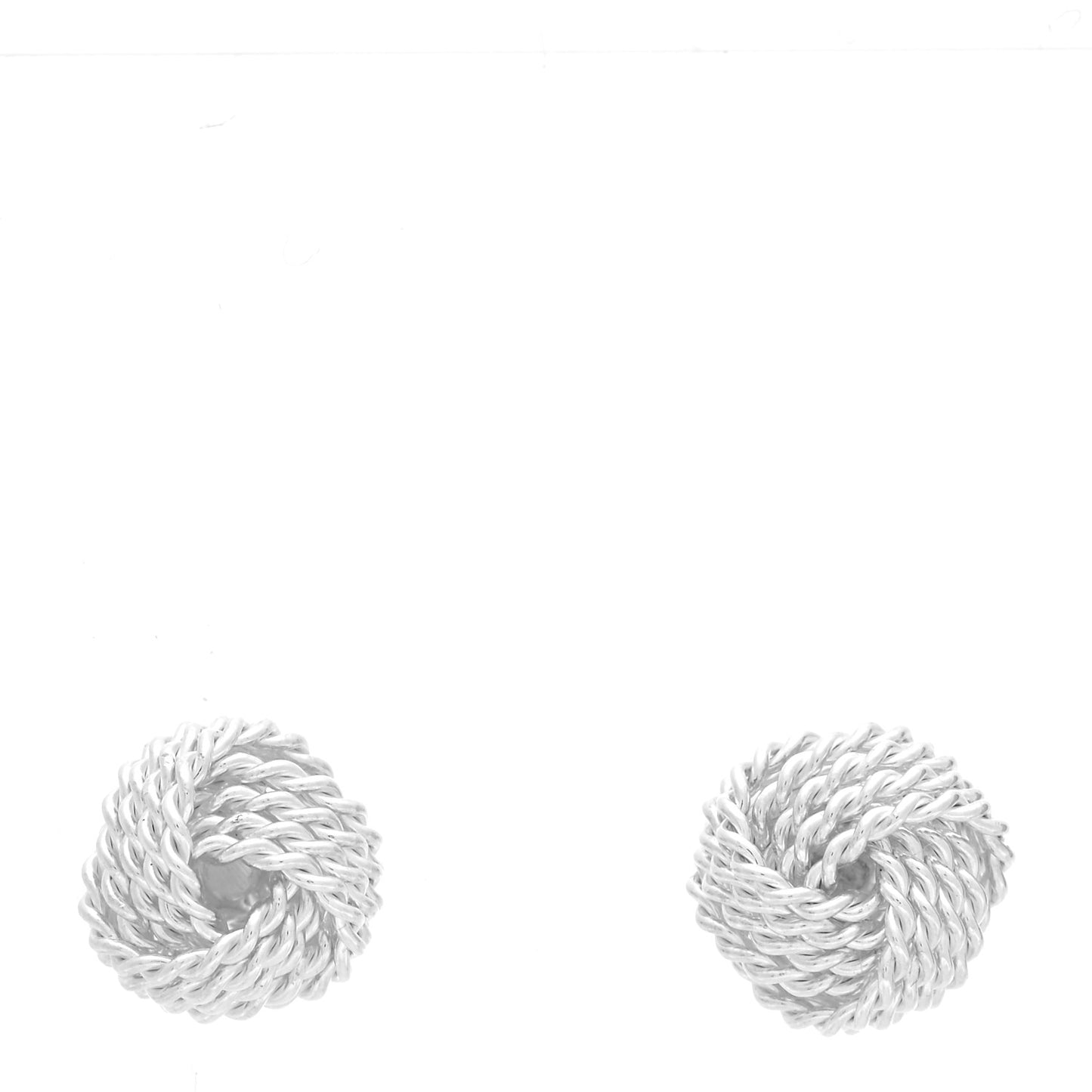 Sterling Silver Twist Knot Earrings