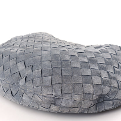 Bottega Veneta Suede Calfskin Intrecciato Teen Jodie Hobo Thunder 9 of 9