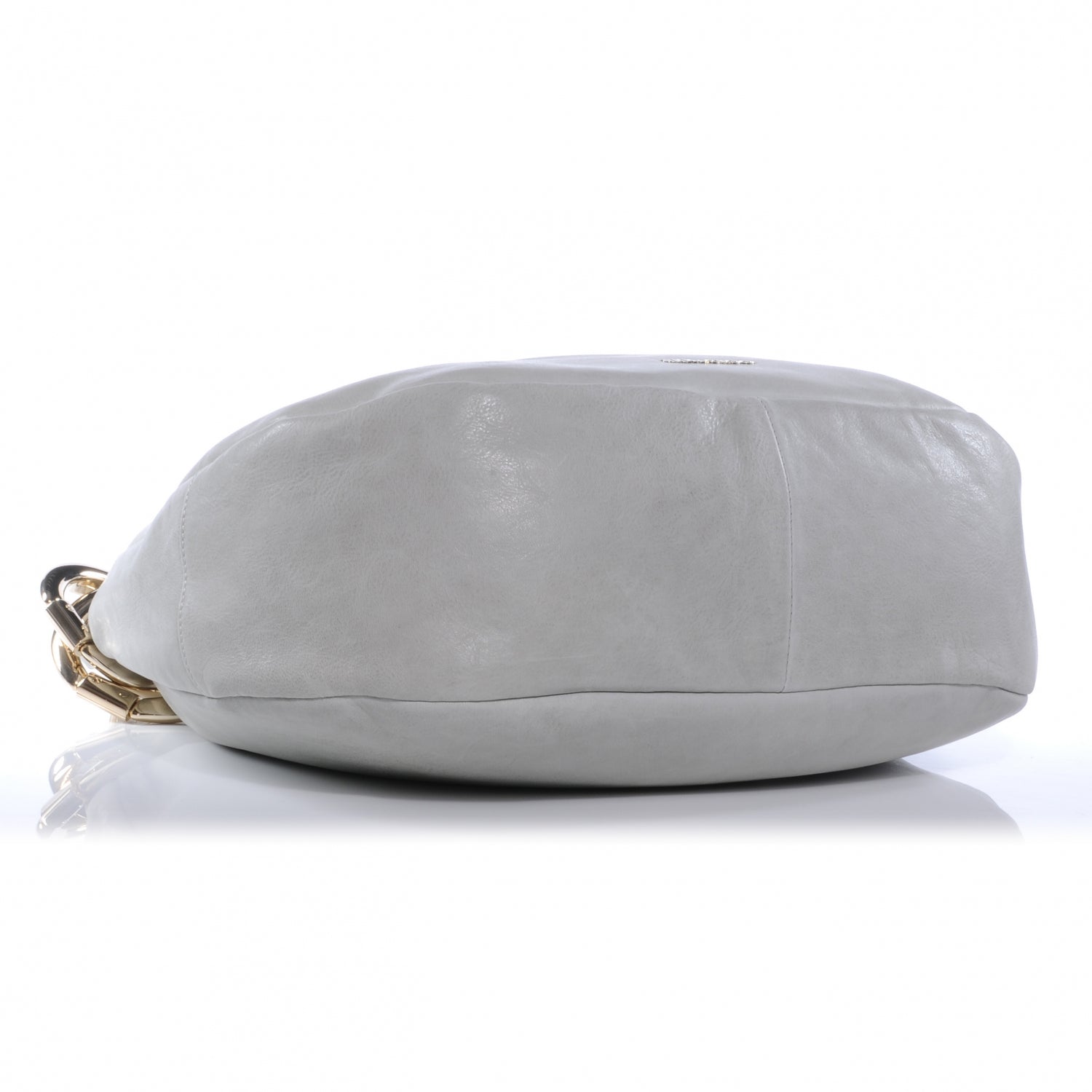 Jimmy Choo Leather L Solar Hobo Pearl Grey 6 of 9