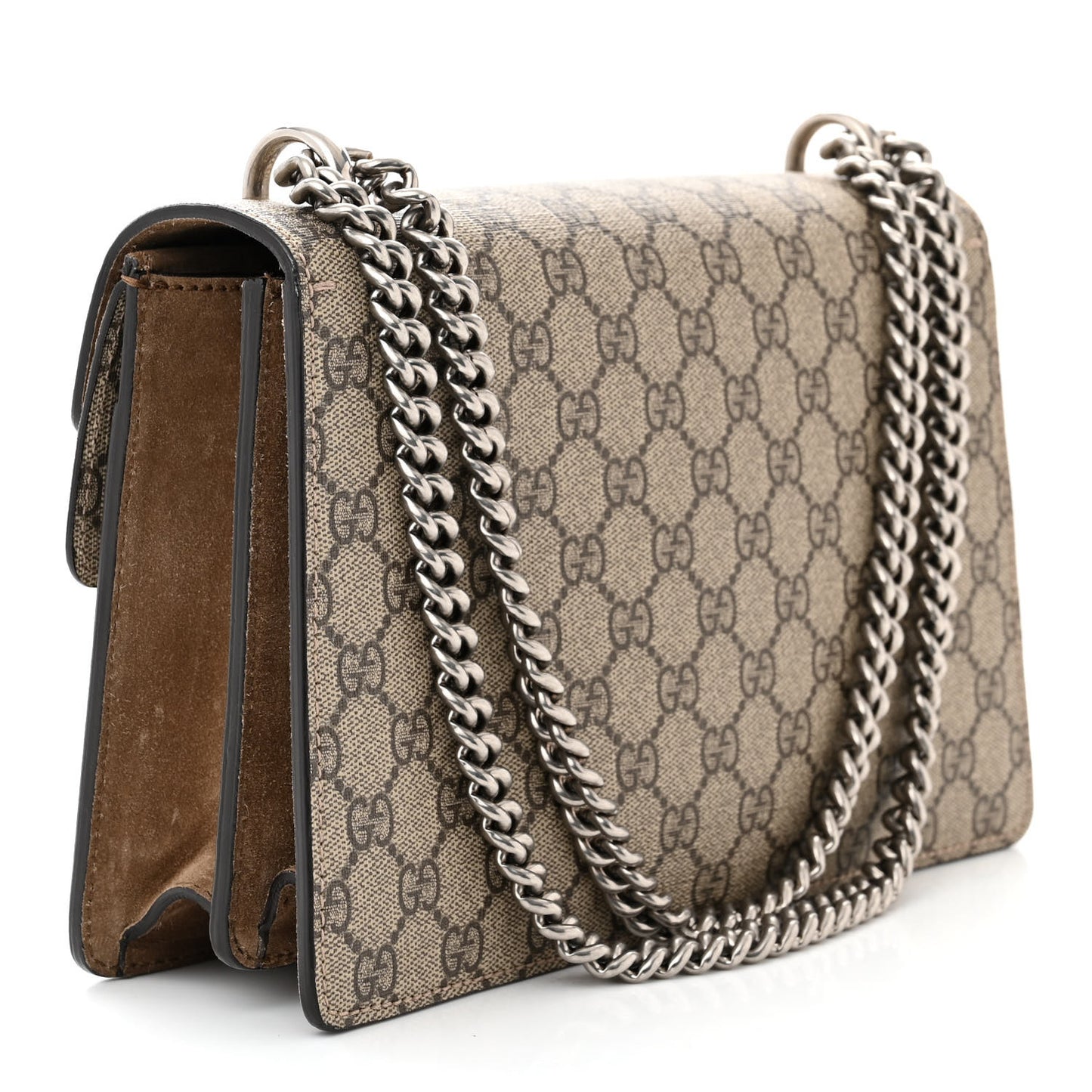 GG Supreme Monogram Small Dionysus Shoulder Bag Taupe