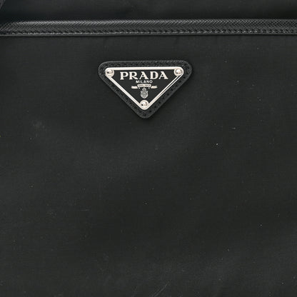 Prada Tessuto Nylon Saffiano Crossbody Black 9 of 11