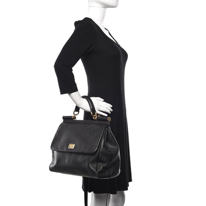 Dolce & Gabbana Dauphine Large Miss Sicily Satchel Black 3 of 13
