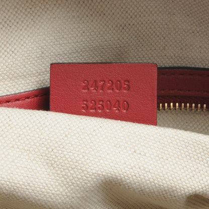 Gucci Leather Vintage Web Medium Boston Red 8 of 13