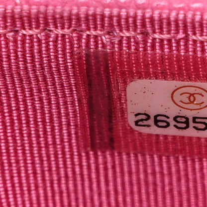 Chanel Caviar Quilted Flap Card Holder Pink 11 of 11