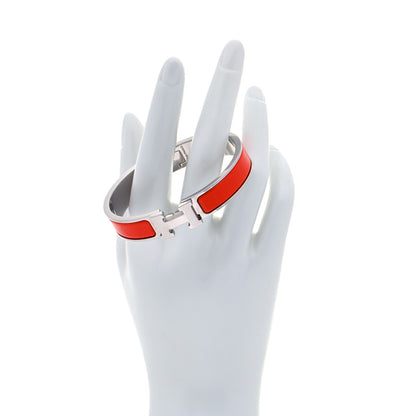 Hermes Enamel Narrow Clic Clac H Bracelet GM Capucine 2 of 7