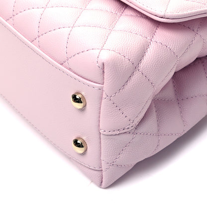 Chanel Caviar Quilted Mini Coco Handle Flap Pink 8 of 8