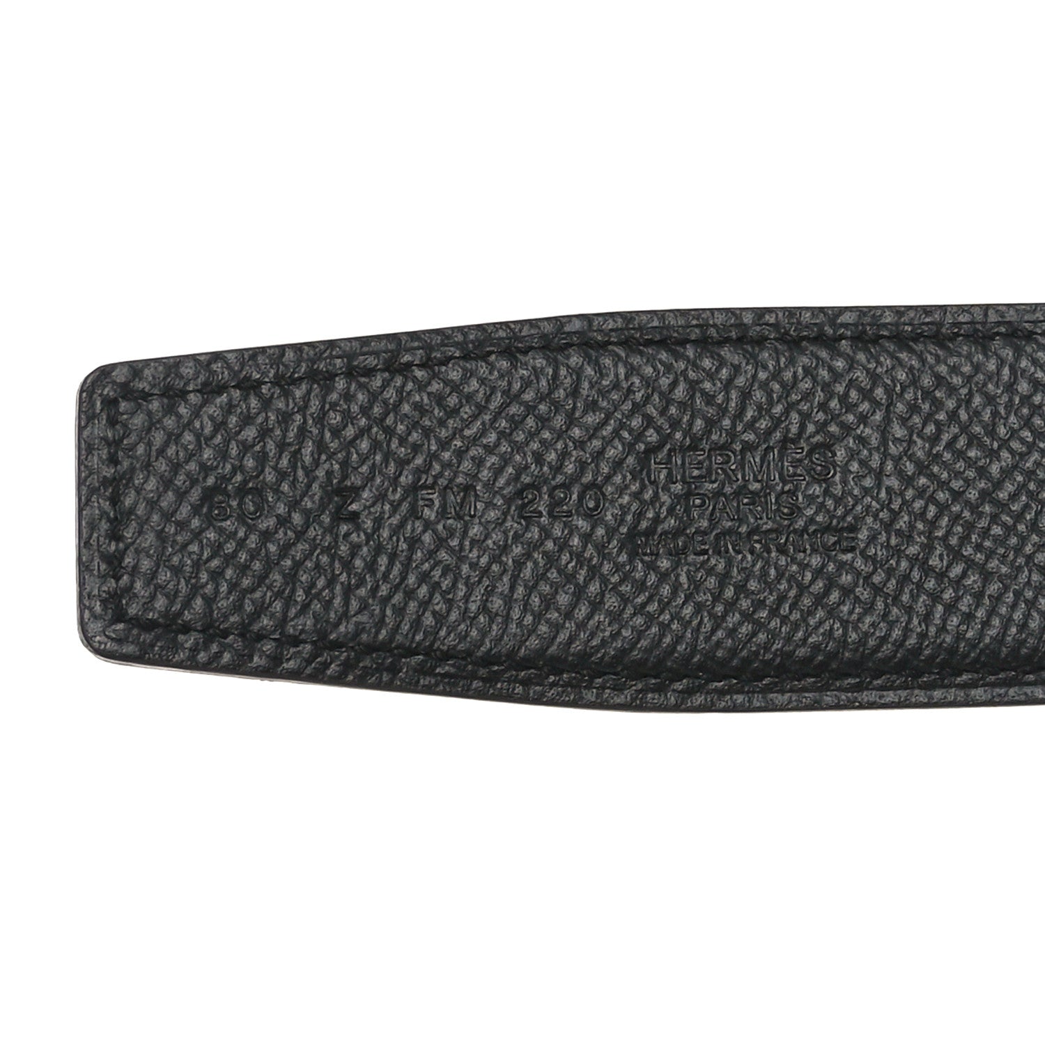 Hermes Epsom 32mm Belt Strap 80 32 Bleu Electrique Black 3 of 5