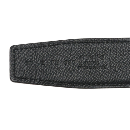 Hermes Epsom 32mm Belt Strap 80 32 Bleu Electrique Black 3 of 5