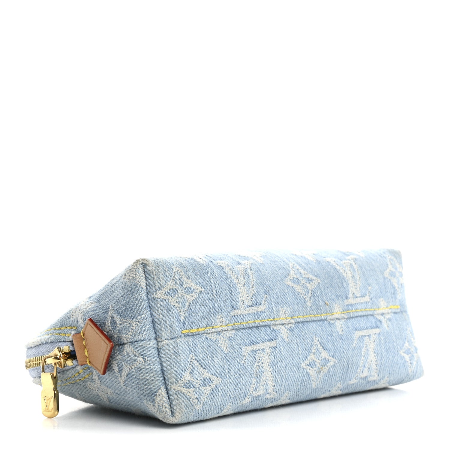 Louis Vuitton Denim Monogram Pochette Cosmetique PM Sky Blue 4 of 8