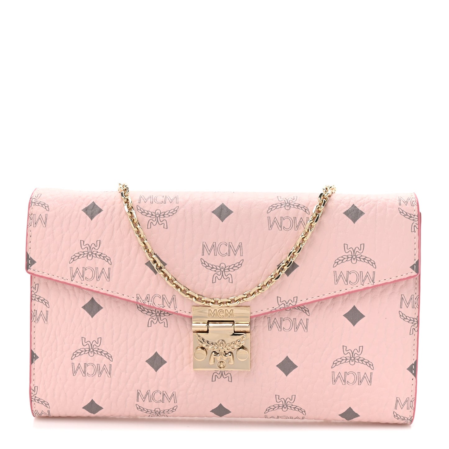 Visetos Medium Patricia Wallet On Chain Soft Pink