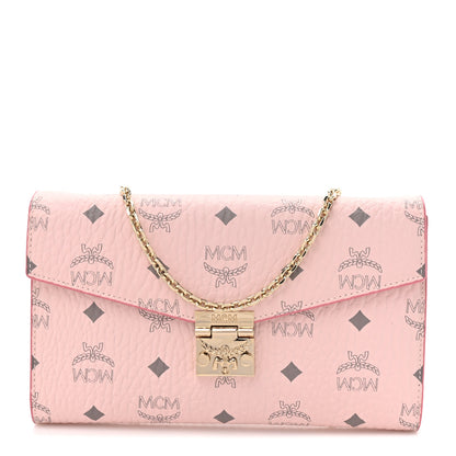 MCM Visetos Medium Patricia Wallet On Chain Soft Pink 1 of 11