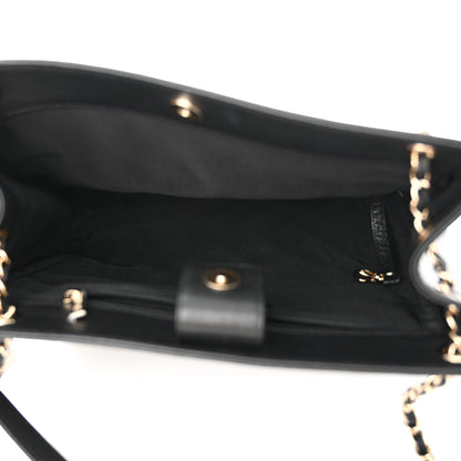 Chanel Caviar Quilted In Out Flap Shopping Tote Black 6 of 12