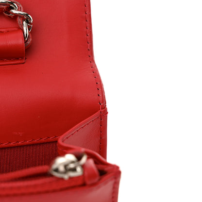 Chanel Caviar Timeless CC Wallet On Chain WOC Red 13 of 14