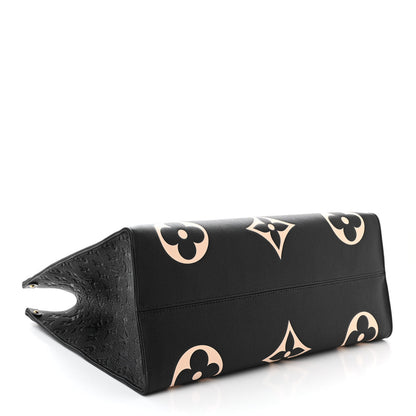 Louis Vuitton Empreinte Monogram Giant Crafty Onthego GM Black Creme 4 of 11