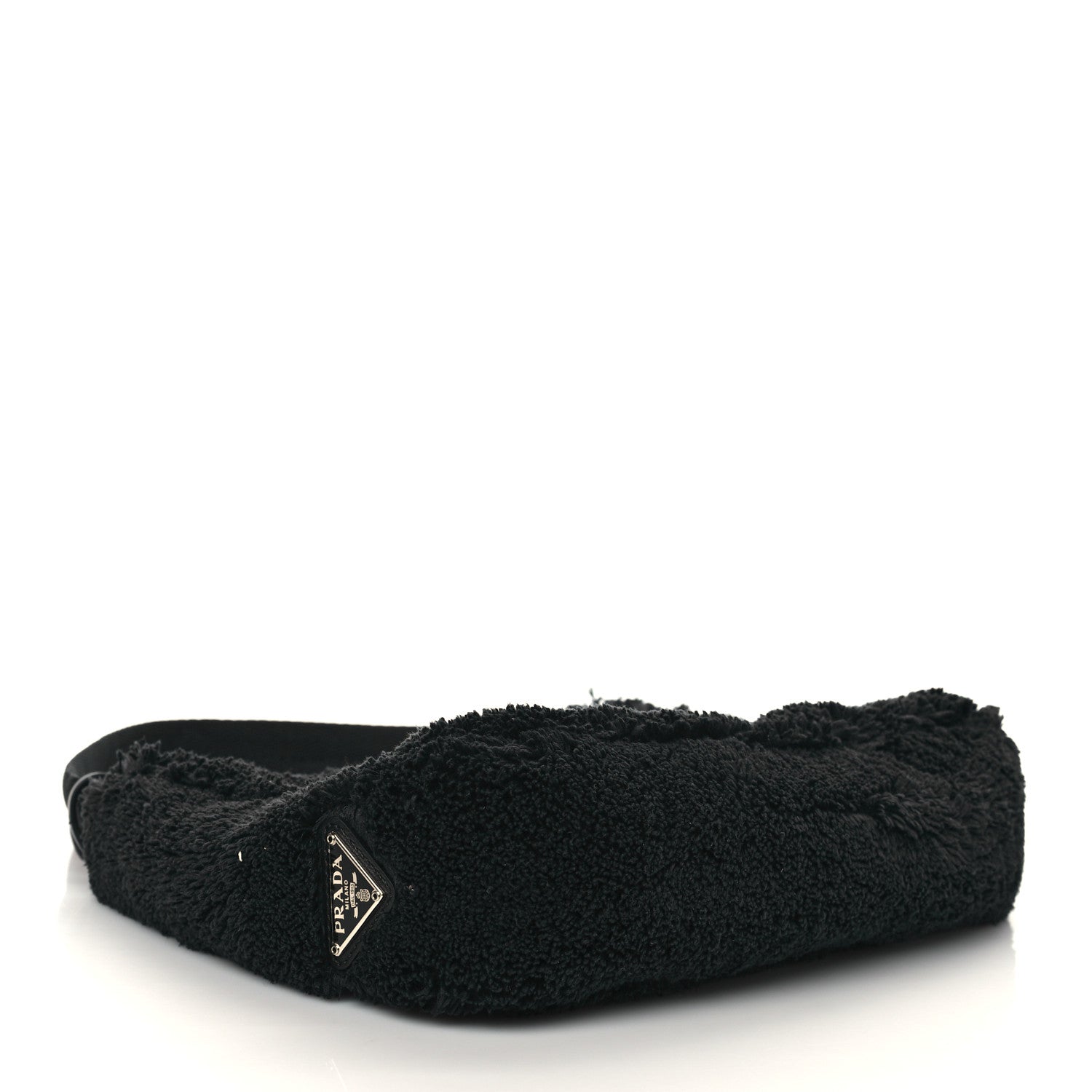 Prada Terry Cloth Mini Re-Edition 2000 Bag Black White 4 of 6