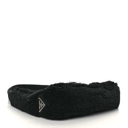 Prada Terry Cloth Mini Re-Edition 2000 Bag Black White 4 of 6
