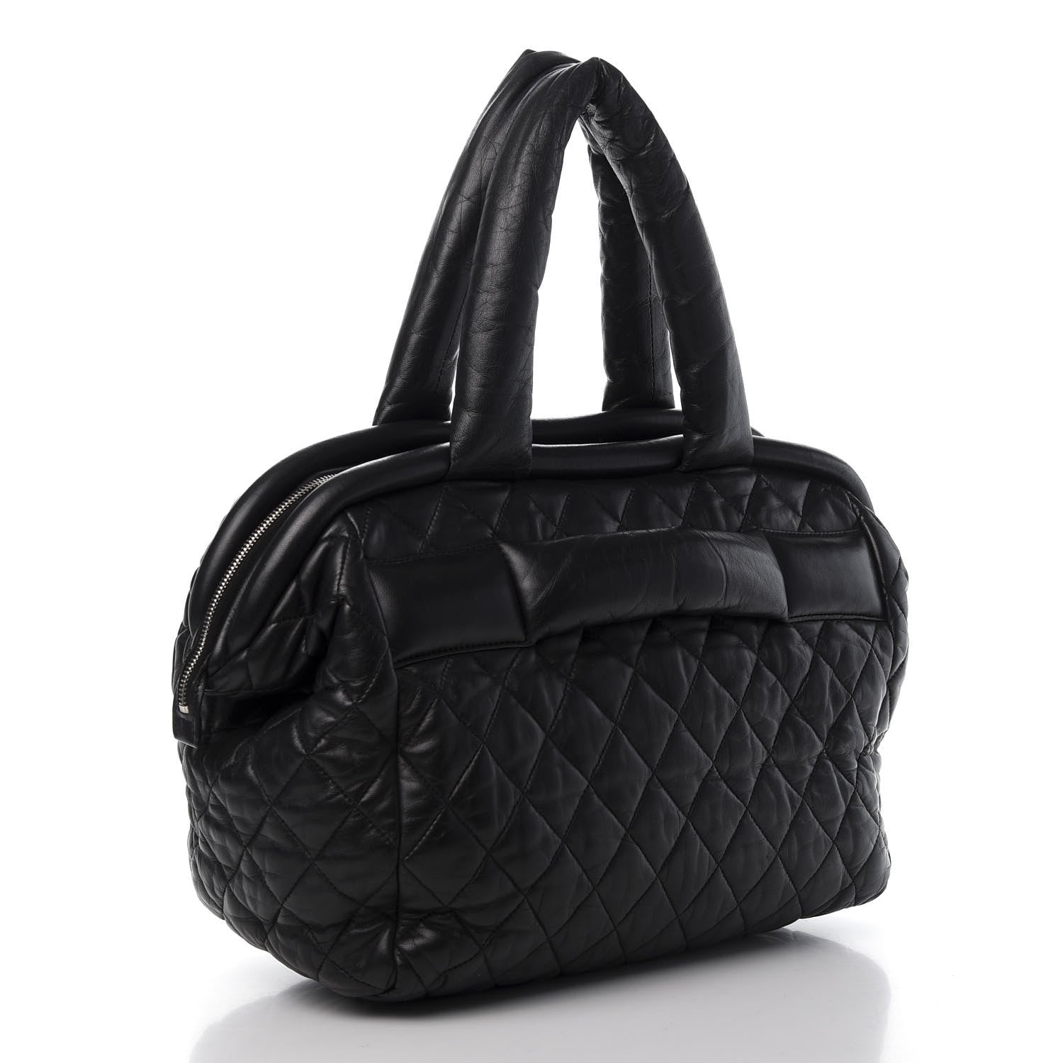 Chanel Lambskin Coco Cocoon Bowler Black 3 of 10