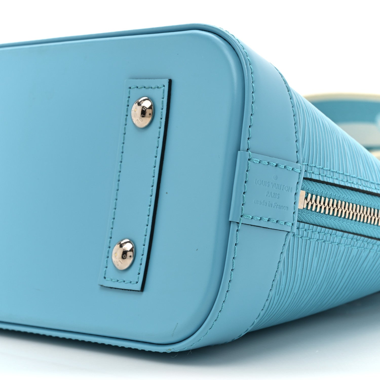 Louis Vuitton Epi Jacquard Alma BB Turquoise 8 of 15