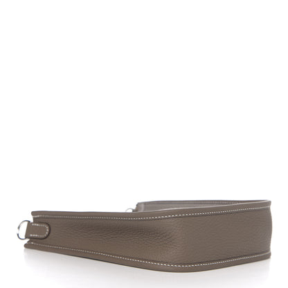 Hermes Taurillon Clemence Amazone Evelyne TPM Etoupe Bleu Indigo 3 of 12