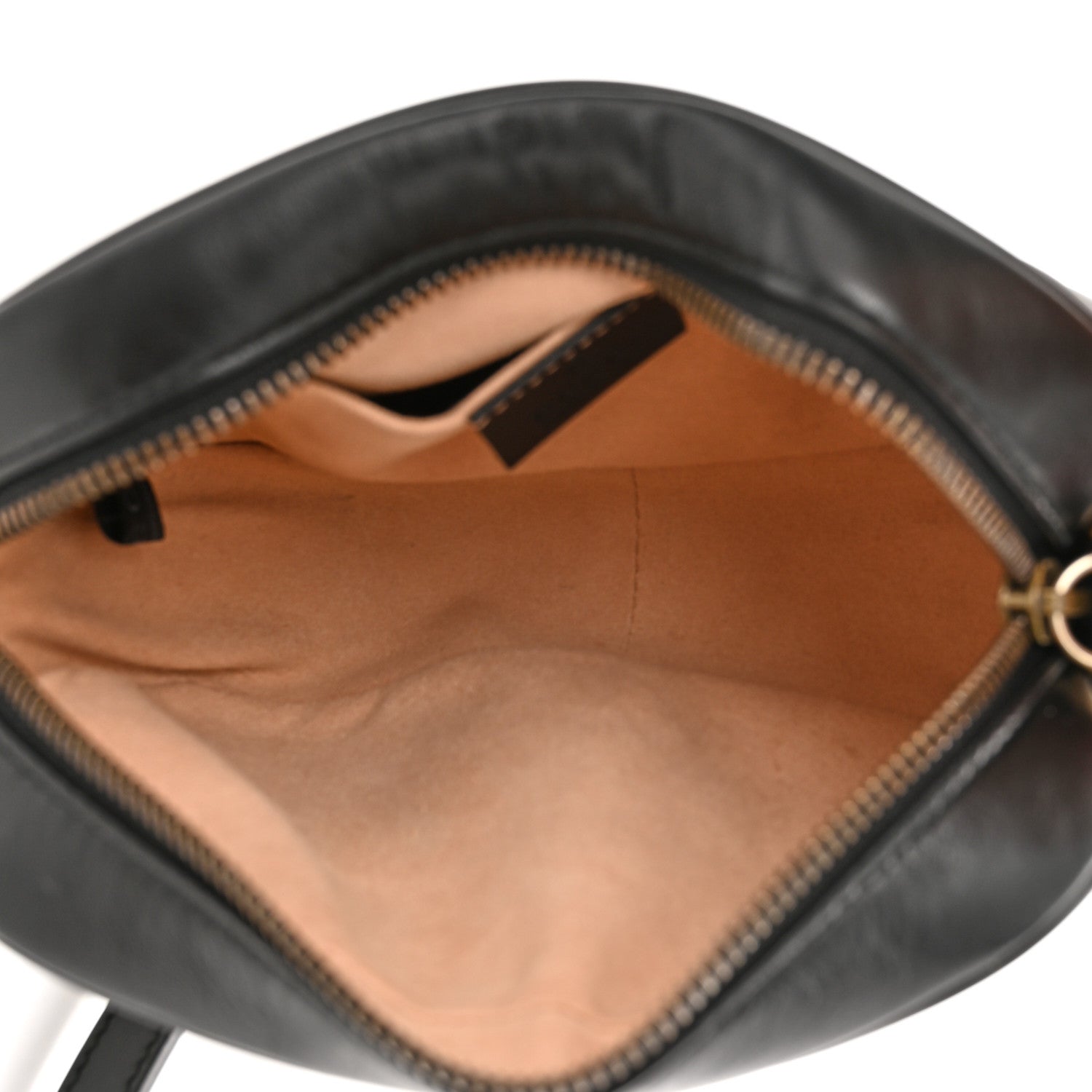 Gucci Calfskin Matelasse Mini GG Marmont Chain Shoulder Bag Black 5 of 10