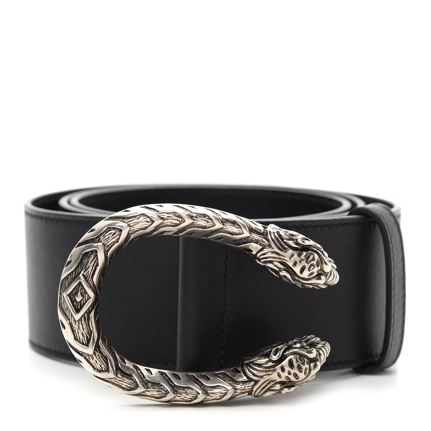 Moon Calfskin Nickel Dionysus Belt 85 34 Black