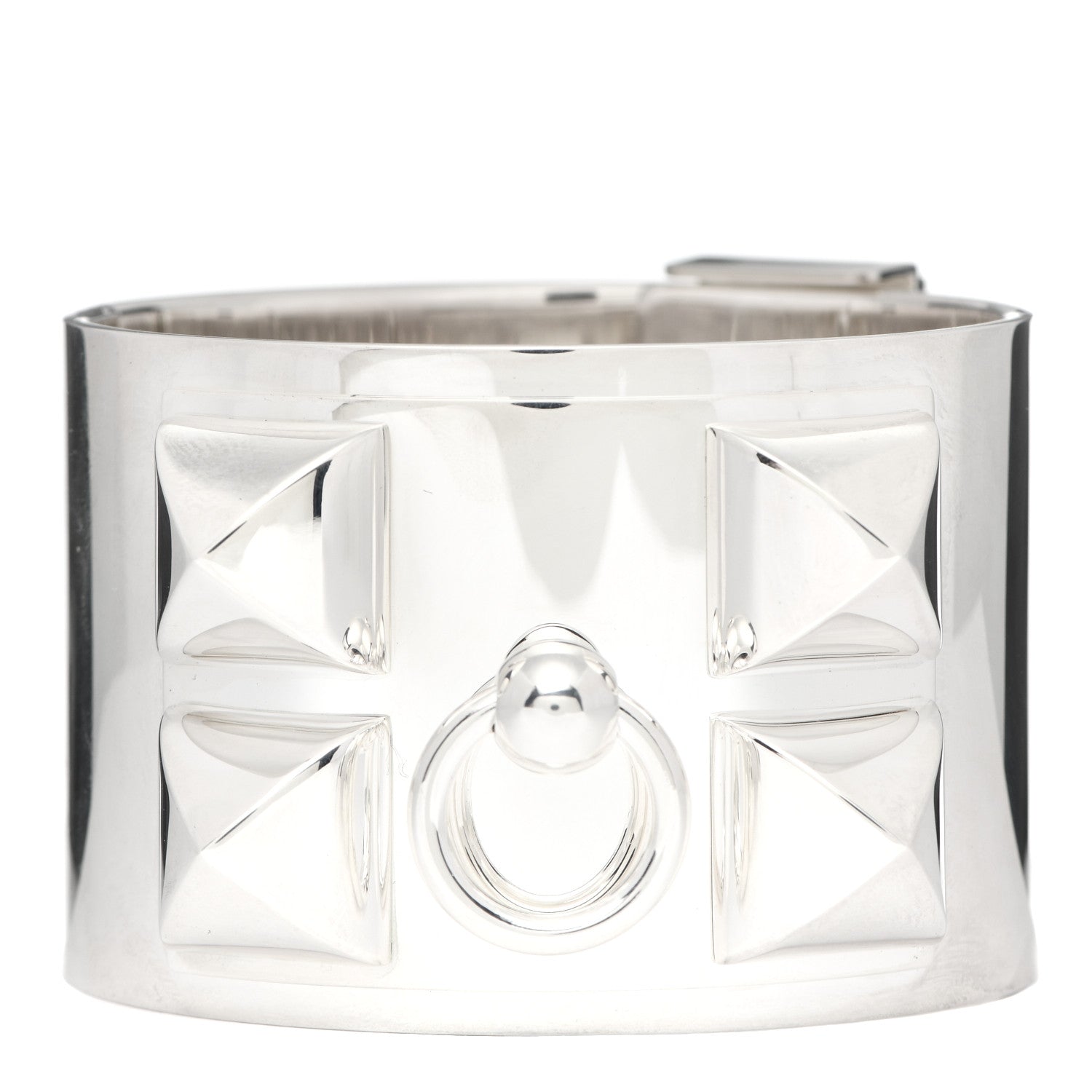 Hermes Sterling Silver Collier De Chien Bracelet ST 1 of 5