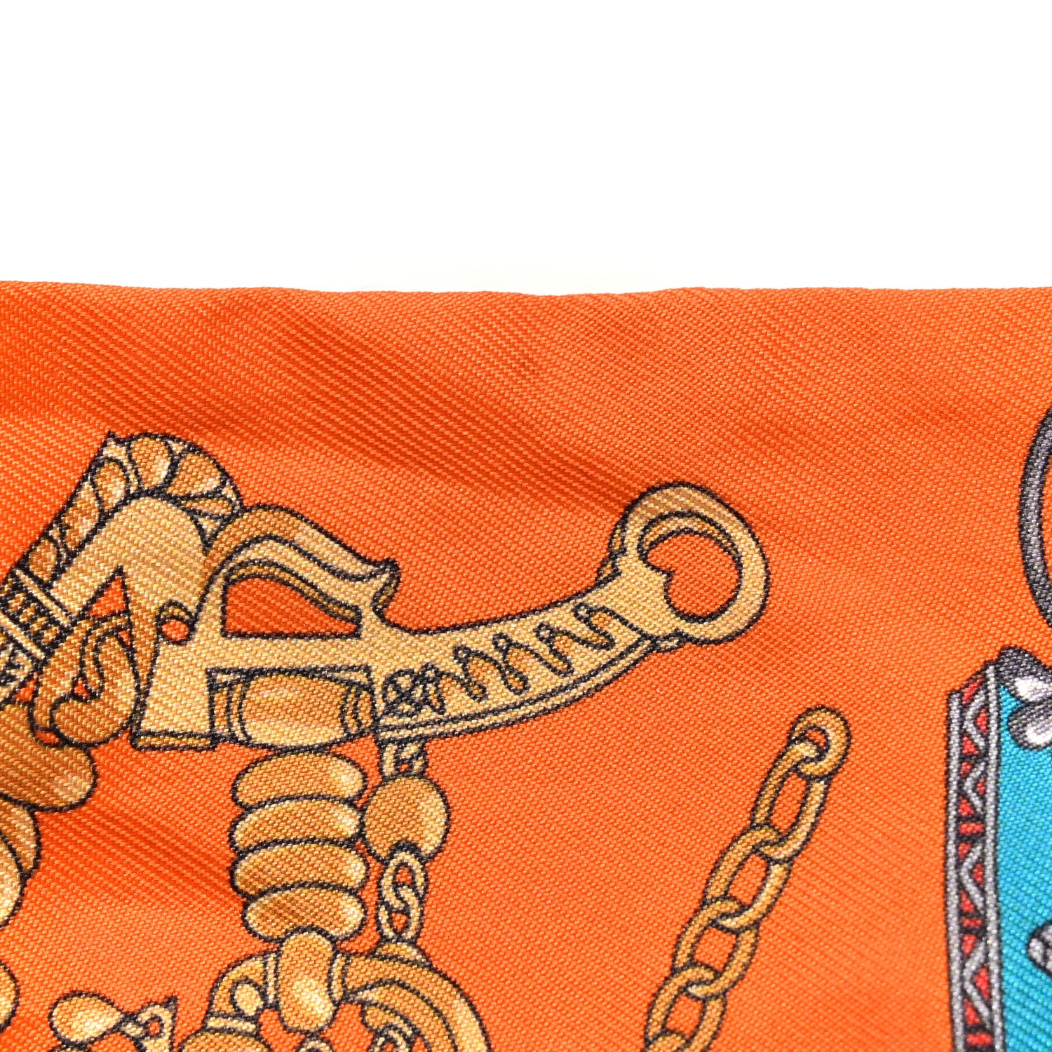 Hermes Silk Mors Et Gourmettes Remix Twilly 6 of 7
