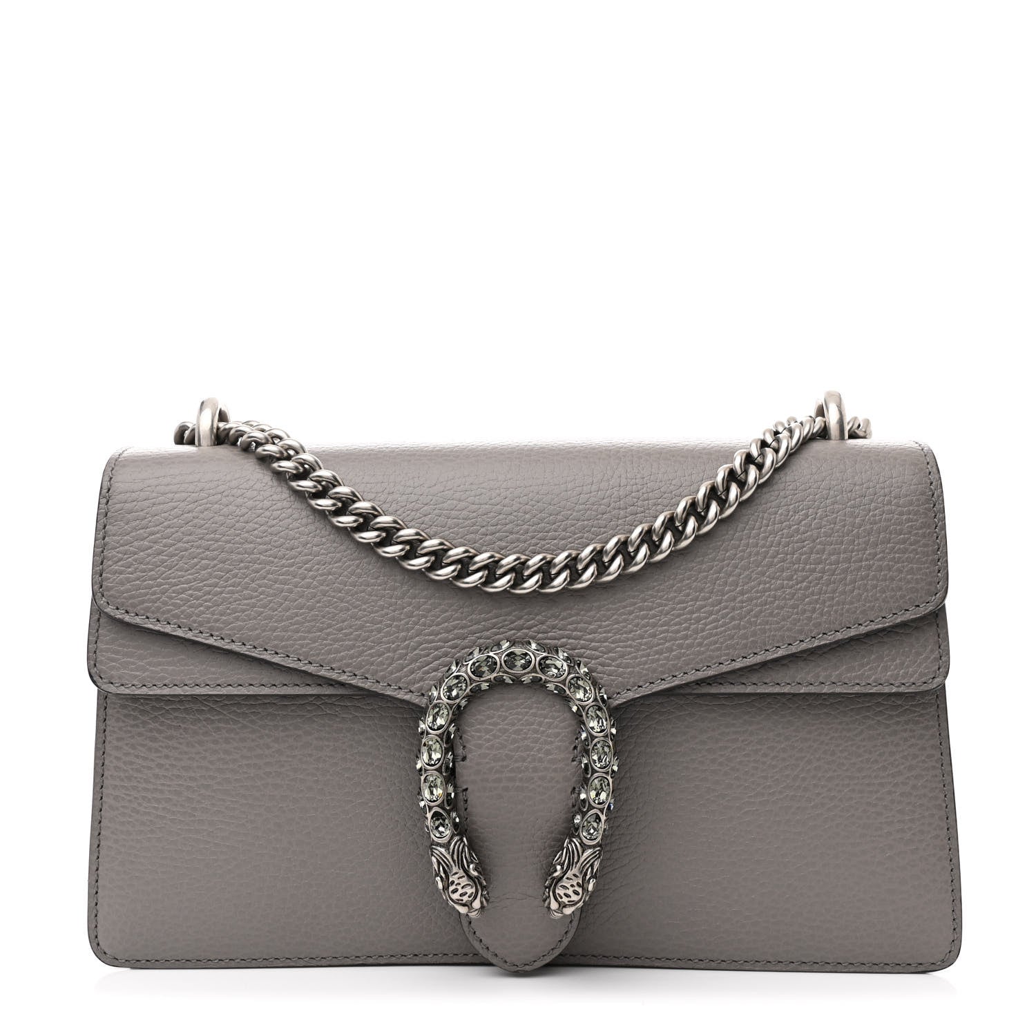 Gucci Pebbled Calfskin Small Dionysus Shoulder Bag Dusty Grey 1 of 11