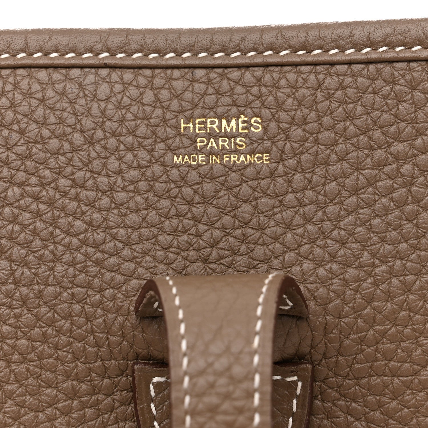 Hermes Taurillon Clemence Evelyne III PM Etoupe 6 of 11
