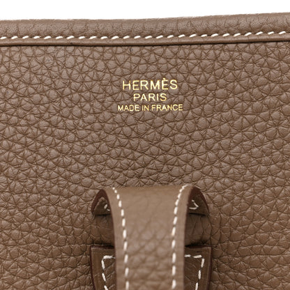 Hermes Taurillon Clemence Evelyne III PM Etoupe 6 of 11