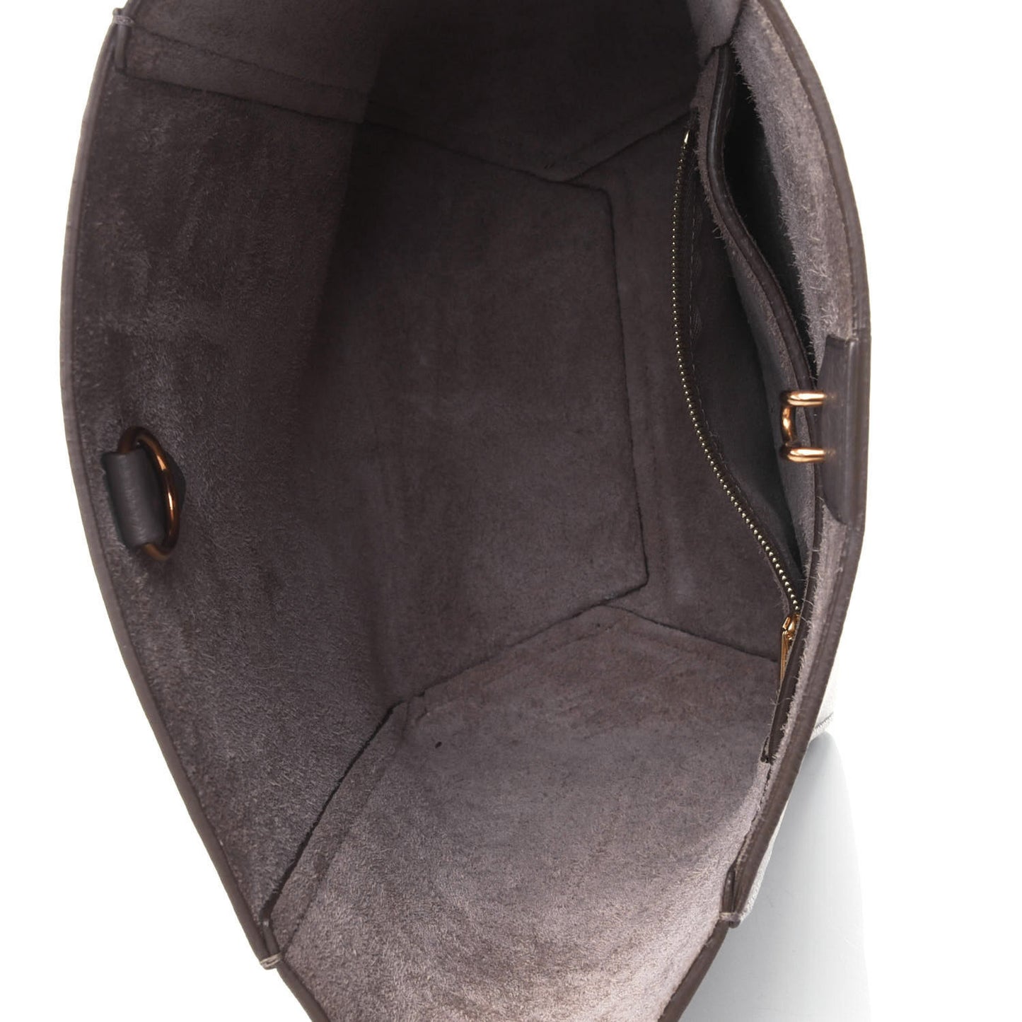 Soft Grained Calfskin Small Sangle Bucket Bag Taupe