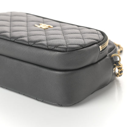 Chanel Calfskin Quilted Day Trips Camera Case Black 11 of 11