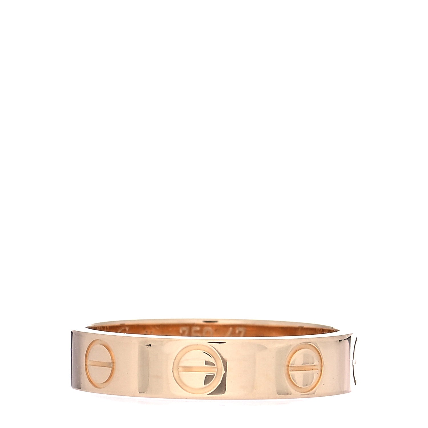 Cartier 18K Yellow Gold 3.5mm LOVE Wedding Band Ring 47 4 1 of 5