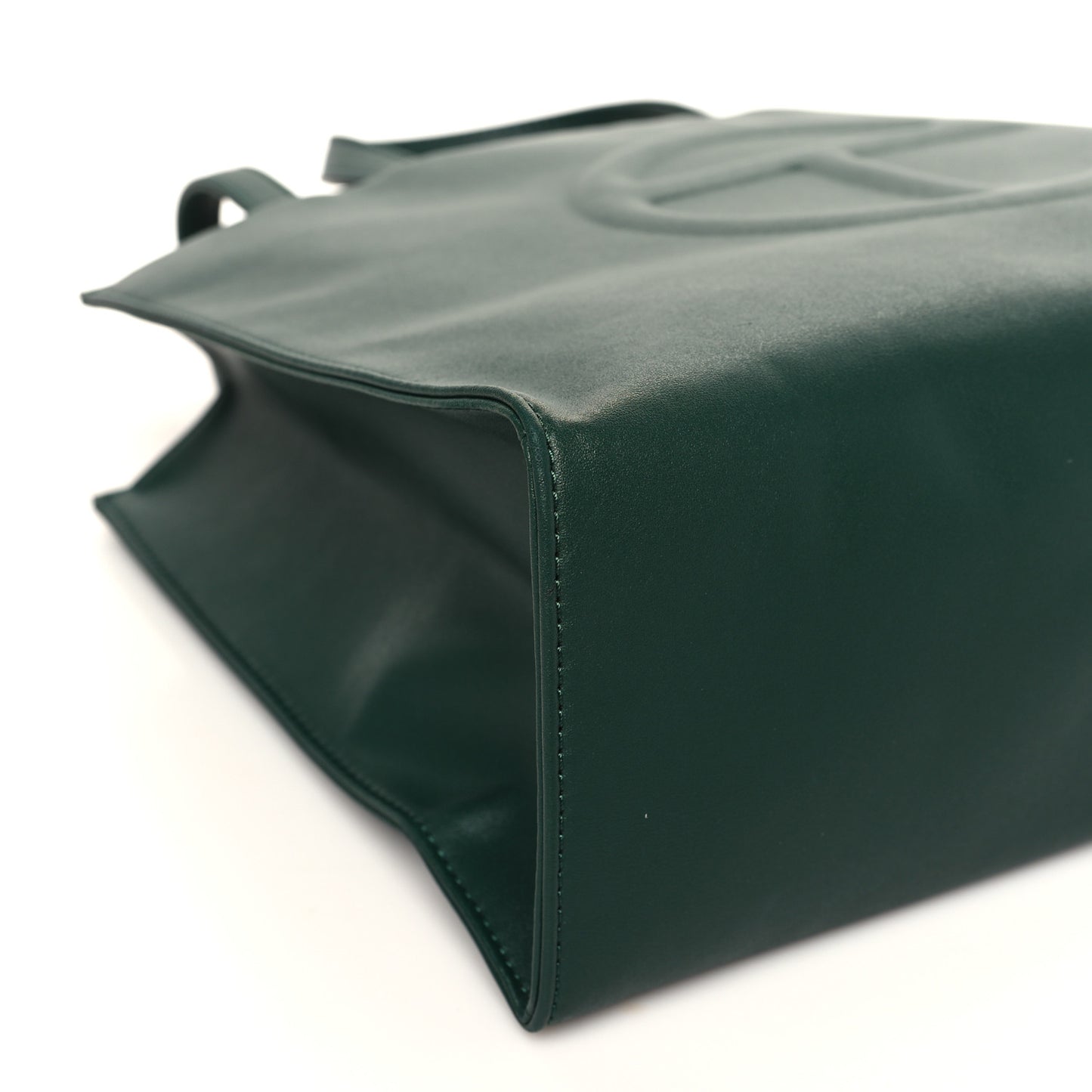 Vegan Leather Medium Shopping Bag Dark Olive