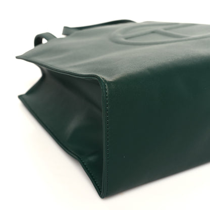 Telfar Vegan Leather Medium Shopping Bag Dark Olive 7 of 8