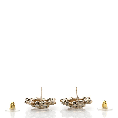 Chanel Baguette Crystal CC Cluster Earrings Silver 3 of 5