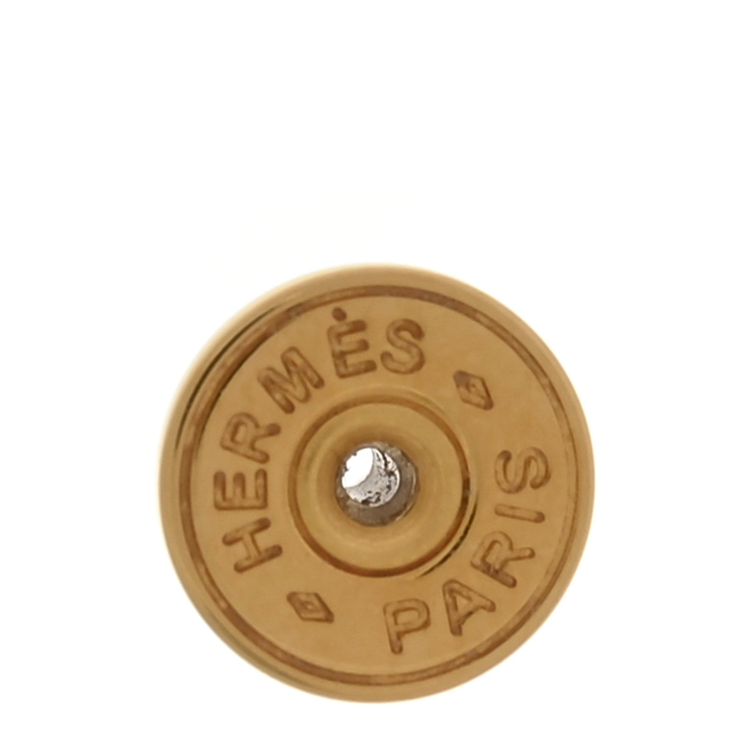 Hermes Gold Lacquered Pop H Earrings White 4 of 8