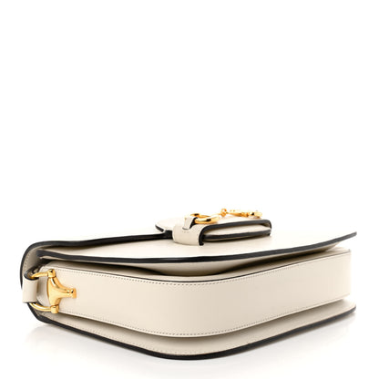 Gucci Azalea Calfskin Horsebit 1955 Shoulder Bag Mystic White 4 of 10