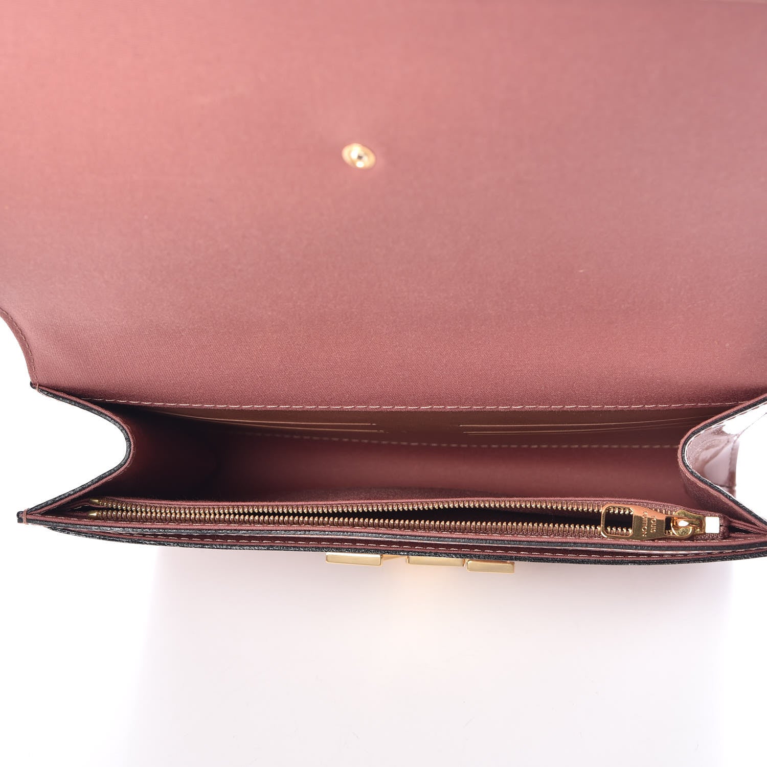Louis Vuitton Patent Louise New Sobe Clutch Rose Velours 5 of 7