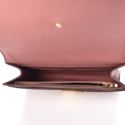 Louis Vuitton Patent Louise New Sobe Clutch Rose Velours 5 of 7