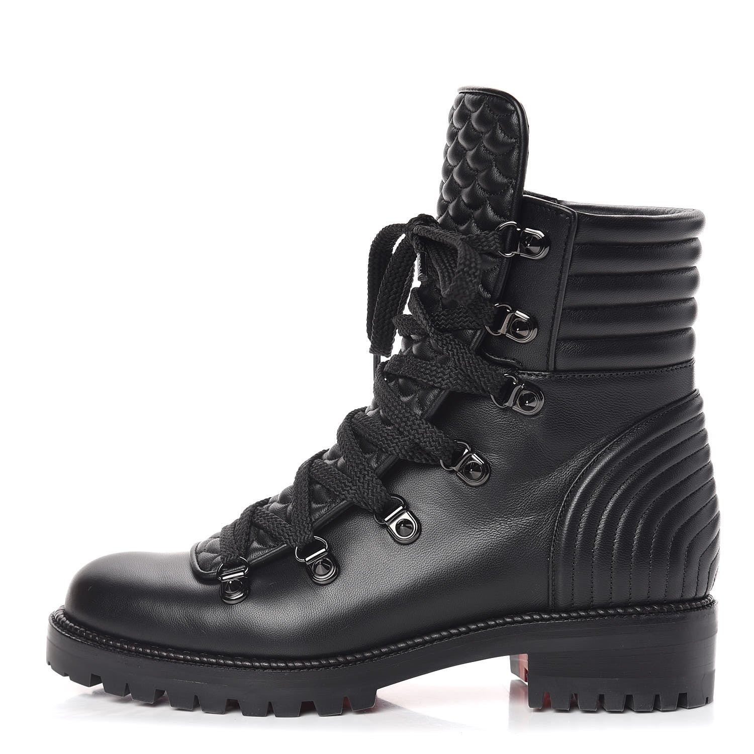 Christian Louboutin Nappa Mad Flat Boots 36.5 Black 1 of 8