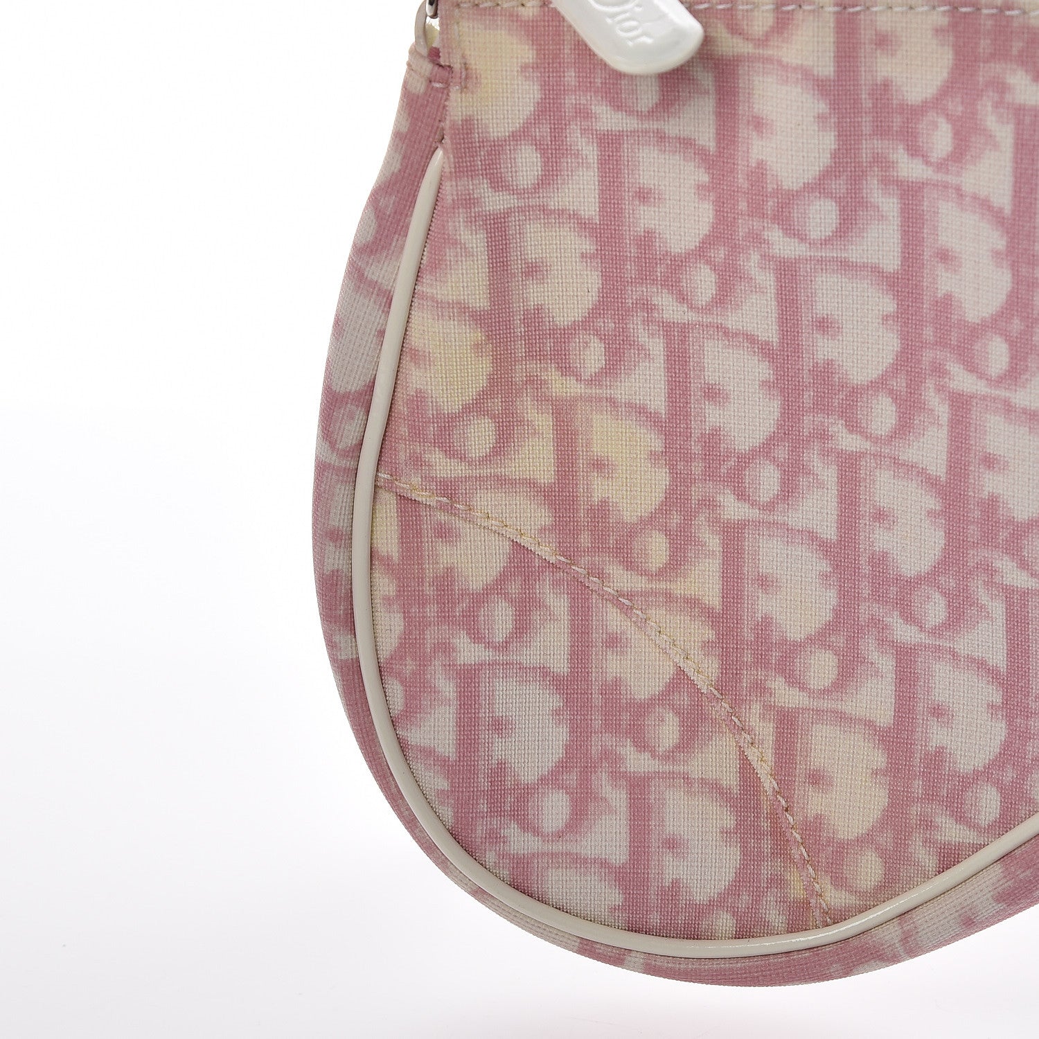Christian Dior Monogram Mini Saddle Pochette Pink 9 of 13