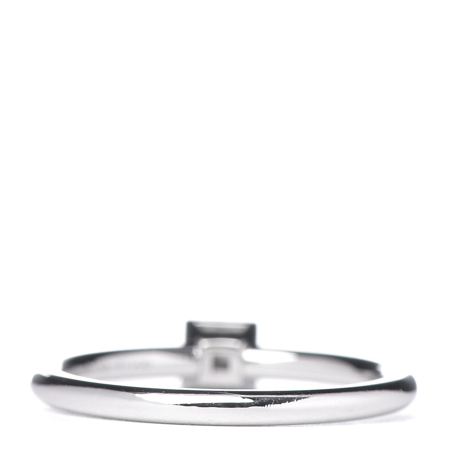 Platinum Diamond .16ct Bezet Ring 49 4.75