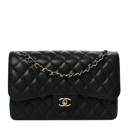 Chanel Caviar Quilted Jumbo Double Flap Black 1 of 12