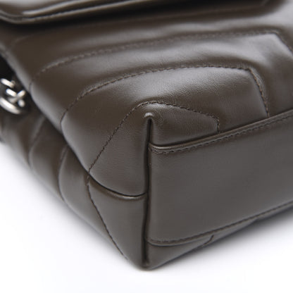 Saint Laurent Calfskin Y Quilted Monogram Toy Loulou Crossbody Bag Faggio 8 of 10