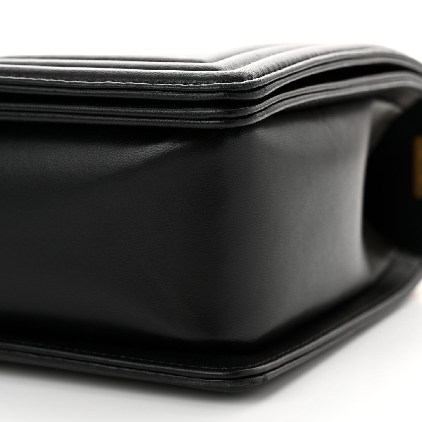 Lambskin Quilted New Medium Boy Flap Black